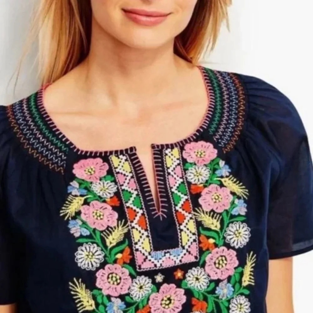 Talbots Embroidered Top - Picture 1 of 5
